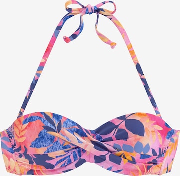 VIVANCE Bandeau Bikini top in Pink: front