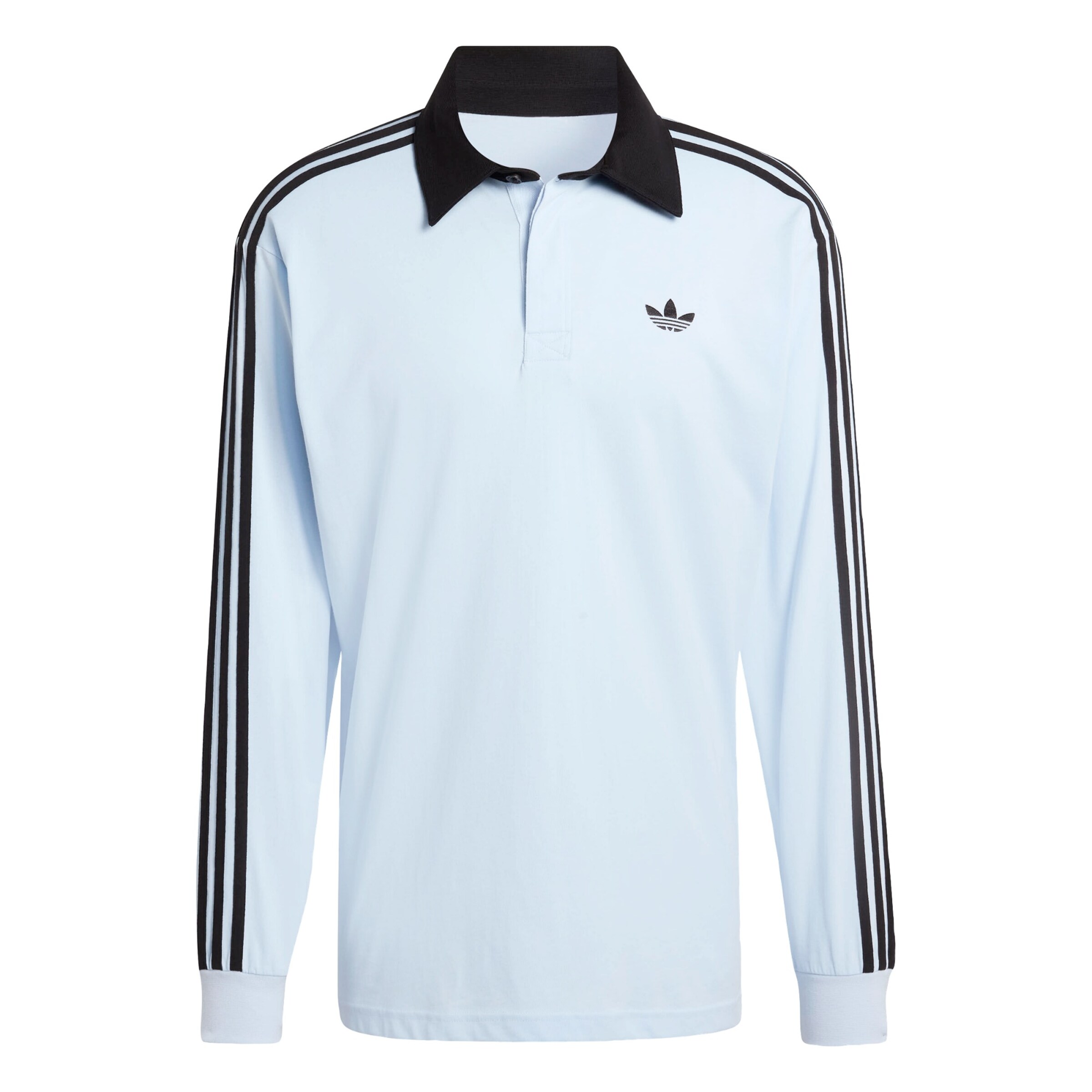 T-Shirt '3-STRIPES RUGBY LONGSLEEVE' ADIDAS ORIGINALS en bleu : devant