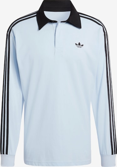 ADIDAS ORIGINALS Paita '3-STRIPES RUGBY LONGSLEEVE' värissä vaaleansininen / musta, Tuotenäkymä