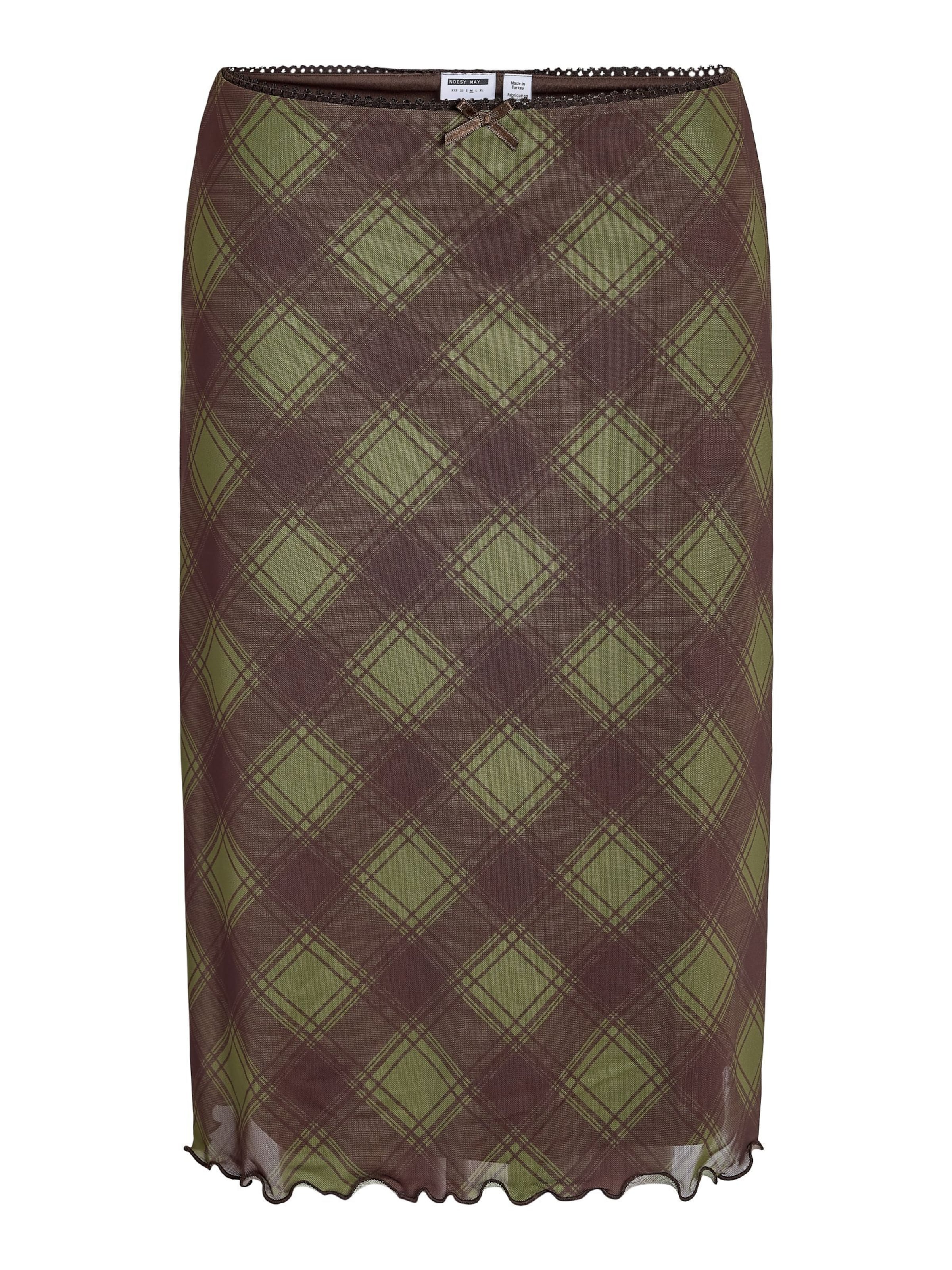 Noisy may - Falda 'NMJUDITH MESH' en marrón: frente