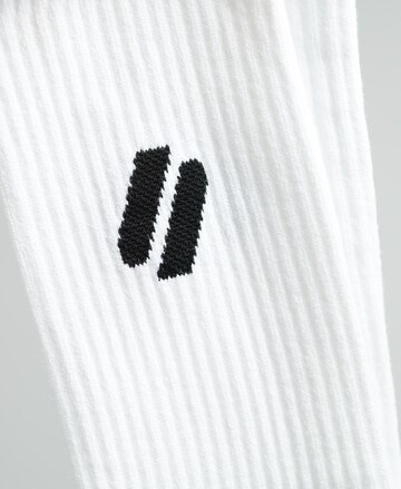 Superdry Athletic Socks ' Crew' in White