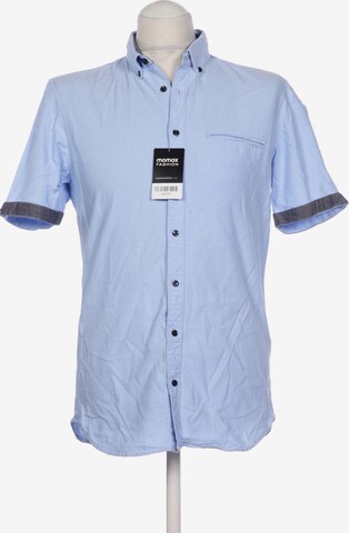 MONTEGO Button Up Shirt in S in Blue: front