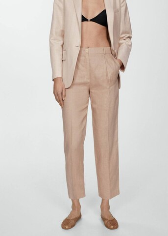 MANGO Regular Pants 'brunoli' in Beige: front