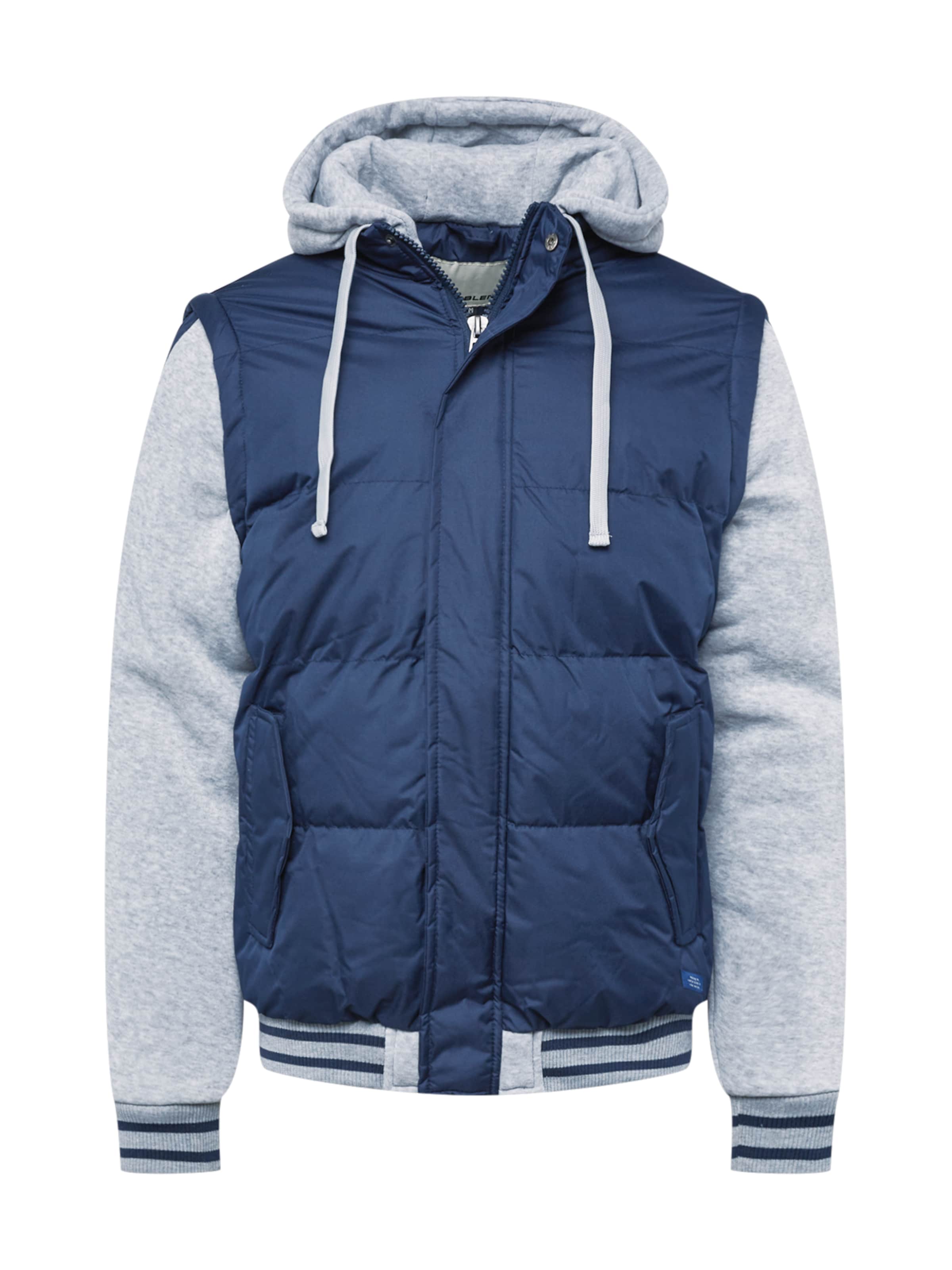 BLEND Tussenjas in Blauw: voorkant