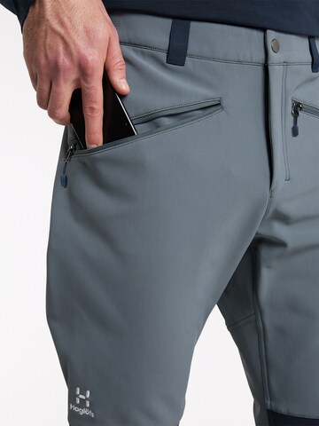 Haglöfs Slim fit Outdoor Pants 'Chilly' in Grey