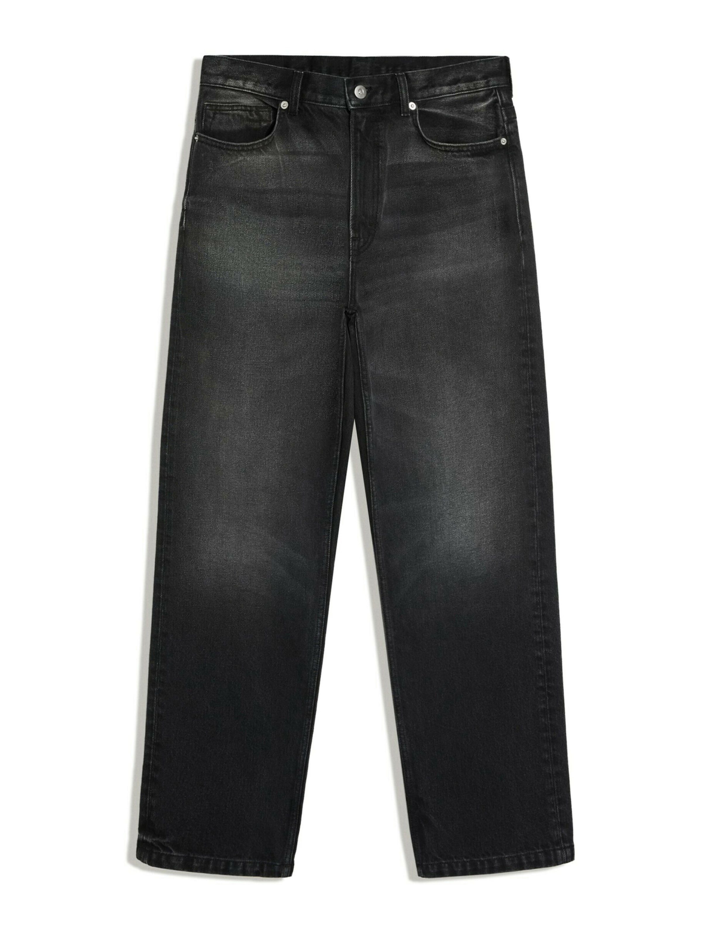 Bershka Loosefit Jeans in Zwart: voorkant