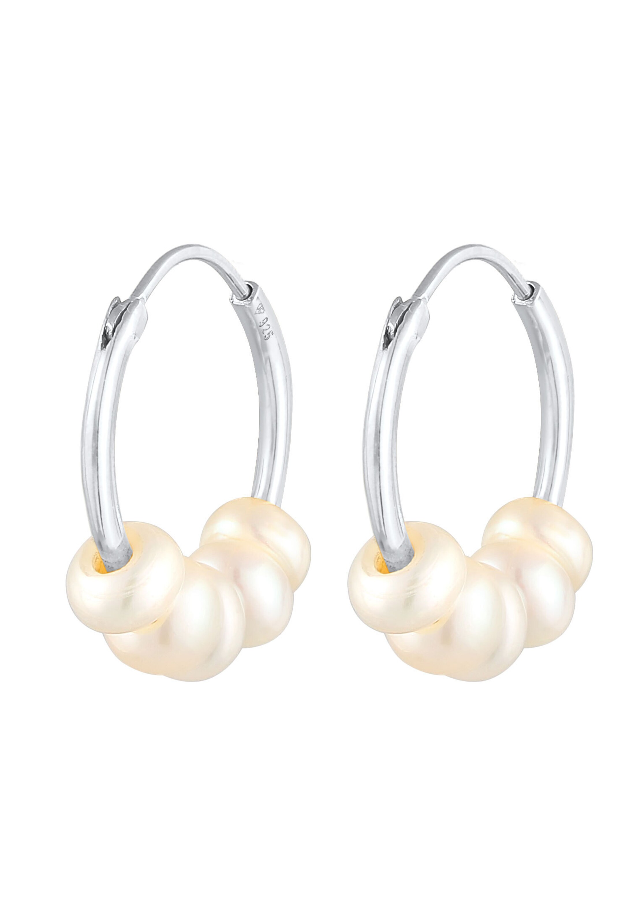 Boucles d'oreilles ELLI en argent : devant