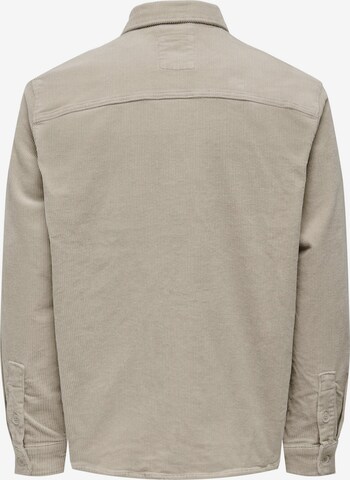 Only & Sons Comfort Fit Hemd 'Track' in Grau