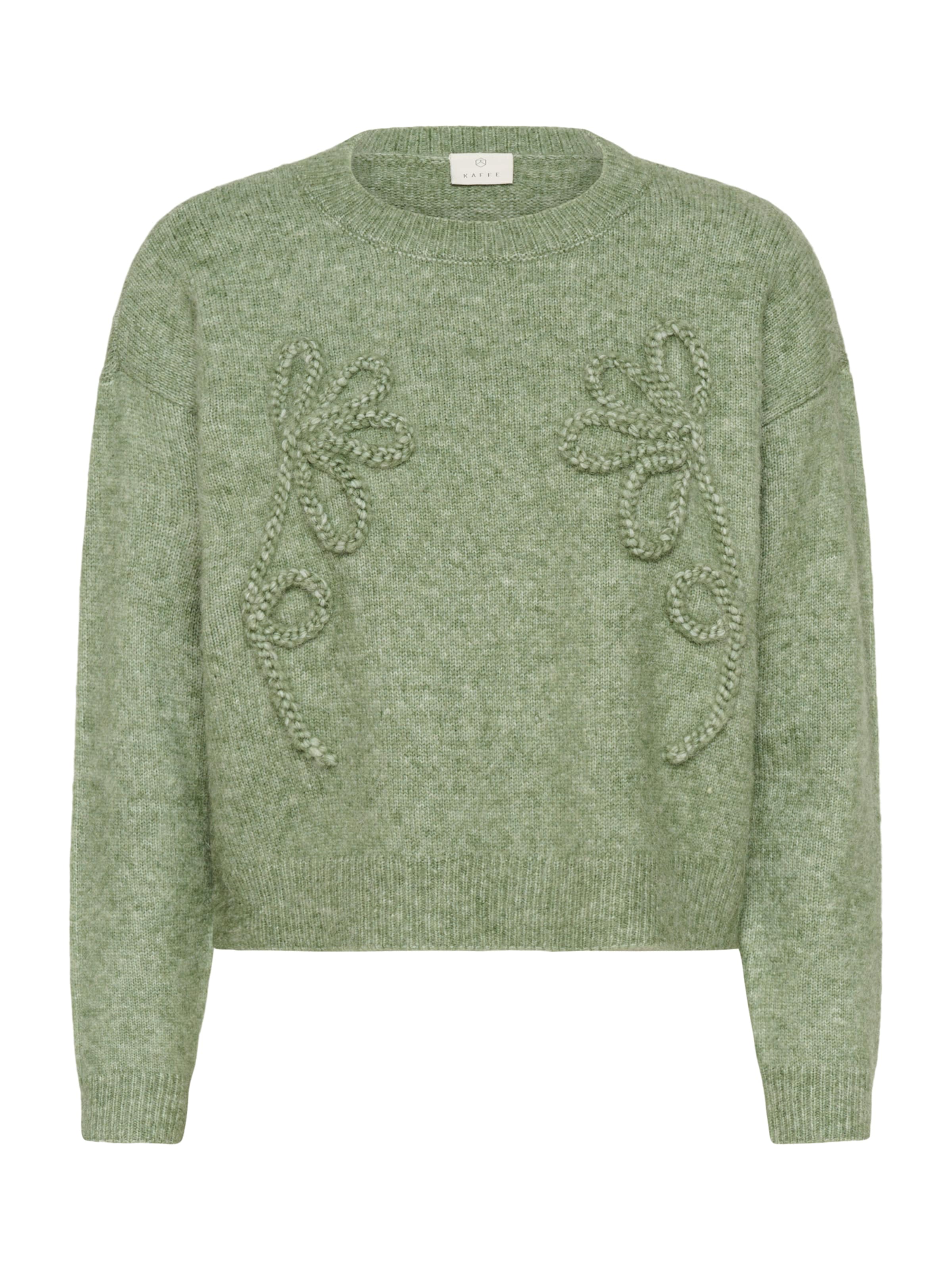 Kaffe Πουλόβερ 'KAMelania' σε πράσινο: μπροστά
