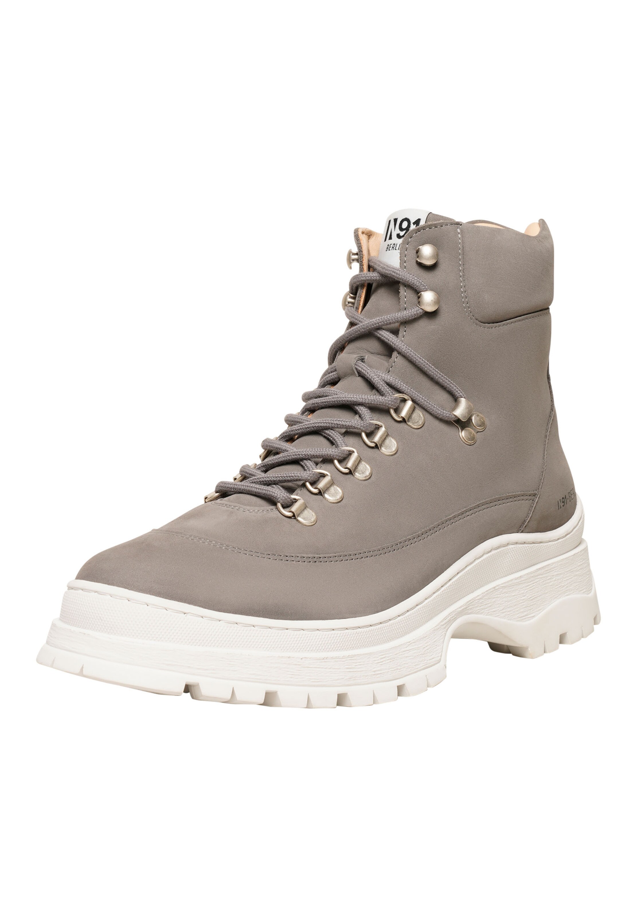 N91 Veterboots ' Style Choice FI ' in Grijs: voorkant