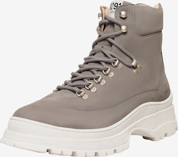 N91 Lace-Up Boots ' Style Choice FI ' in Grey: front
