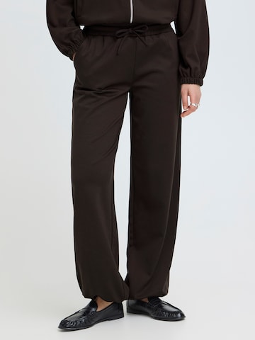 ICHI Szabványos Nadrág 'IHKATE' - barna: elől