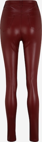 Missguided Tall Skinny Trousers in Red