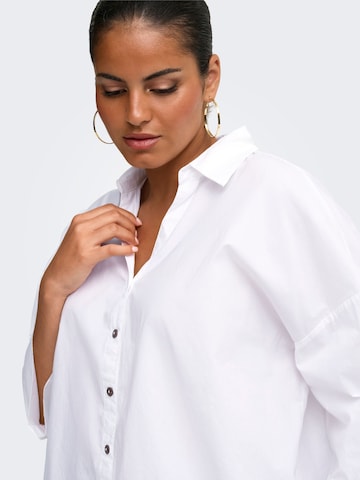 Camicia da donna 'CARSaja Keri' di ONLY Carmakoma in bianco