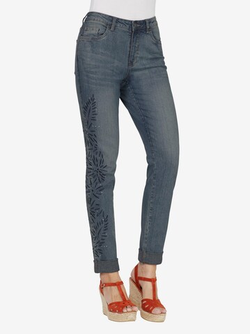 Linea Tesini by heine Regular Jeans i blå: framsida