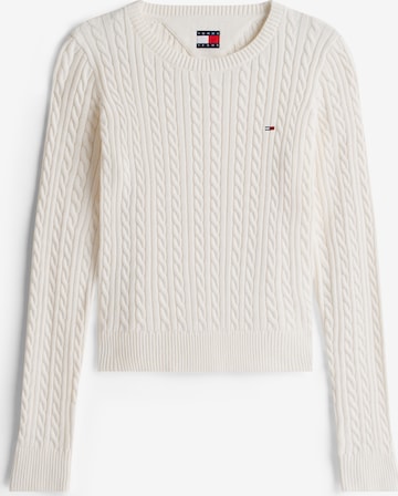 Pull-over 'ESSENTIAL' Tommy Jeans en blanc : devant