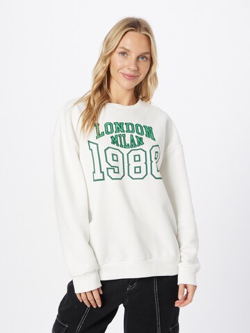 River Island Sweatshirt 'MILAN' in Weiß: Vorderseite