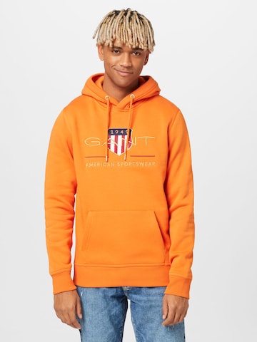 GANT - Regular Fit Sweatshirt em laranja: frente