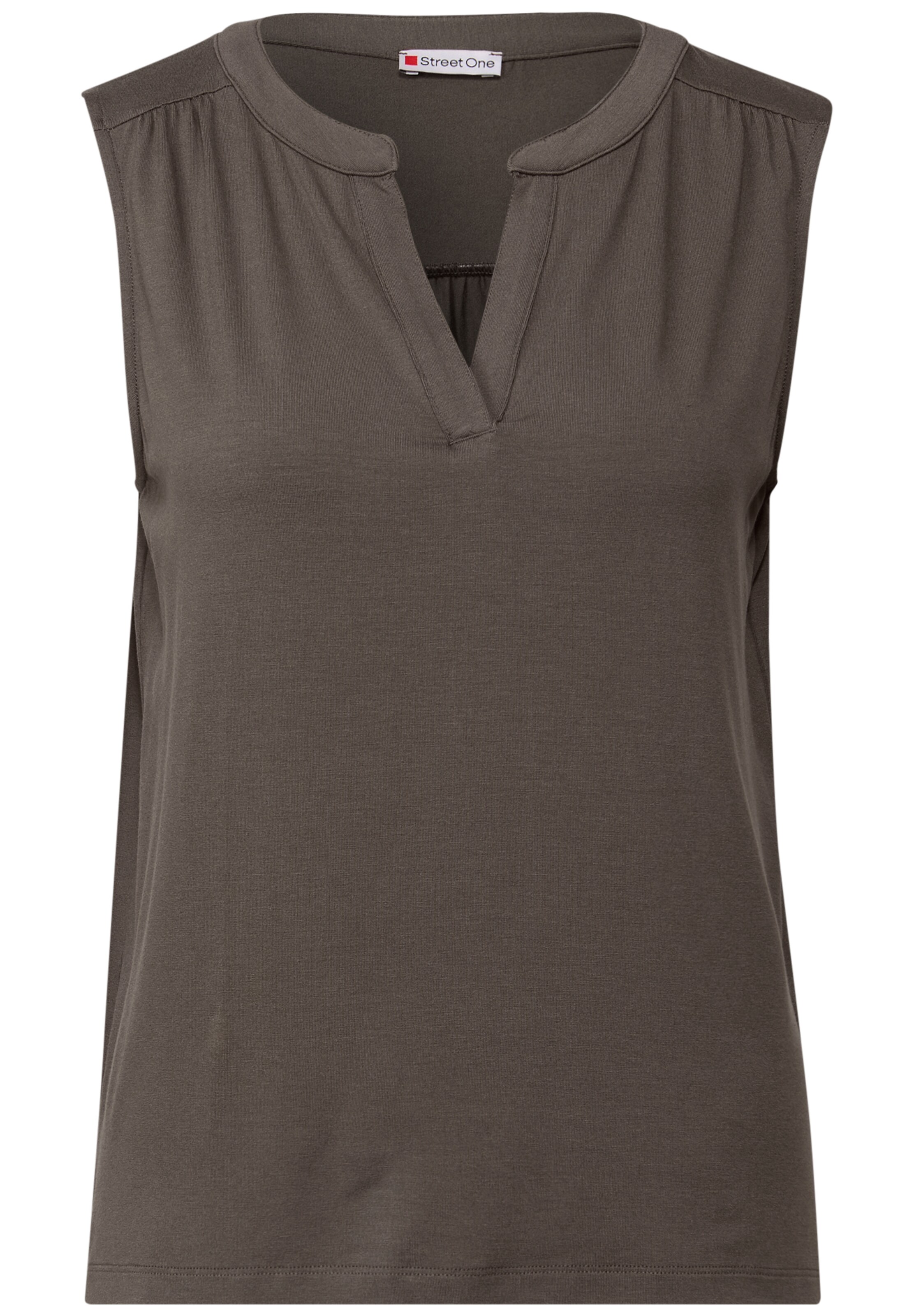 STREET ONE Top in Brown: front