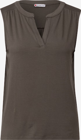 STREET ONE Top in Brown: front