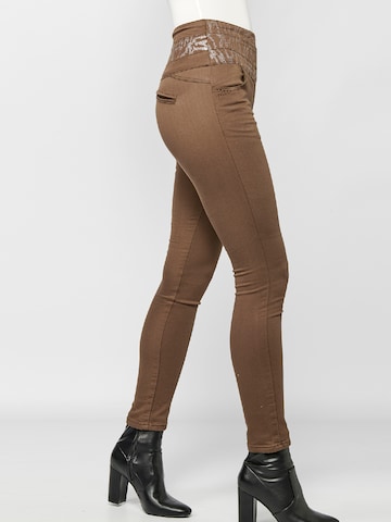 KOROSHI Skinny Jeans in Grün