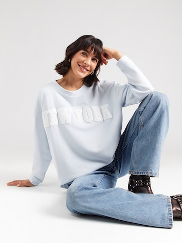 monari Μπλούζα φούτερ σε μπλε: μπροστά