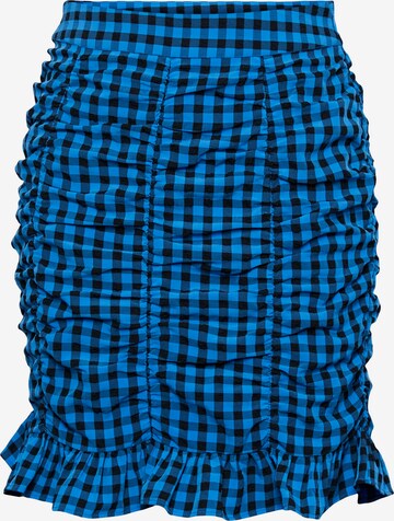 PIECES Spódnica 'NOELIA' w kolorze niebieski: przód