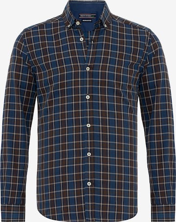 Felix Hardy Regular fit Button Up Shirt in Blue: front