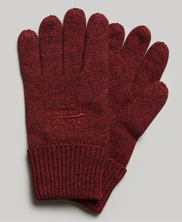 Superdry Full Finger Gloves in Red