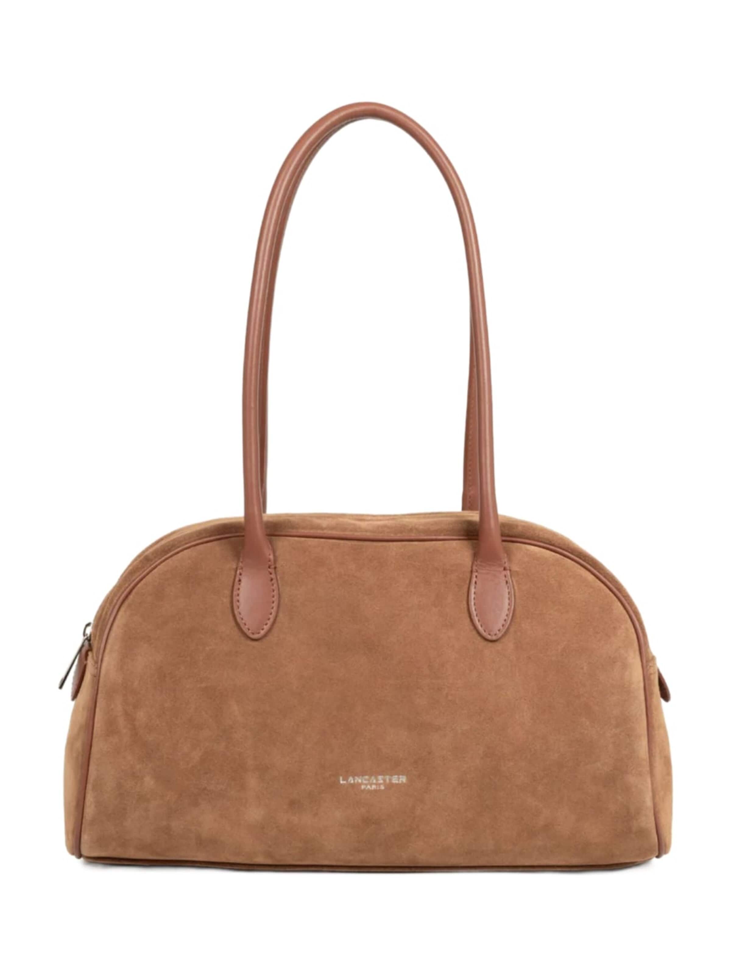 LANCASTER ParisTorba za na rame 'Lancaster Sac cabas épaule Zippé Suède Camel' - smeđa boja: prednji dio