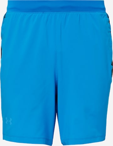 UNDER ARMOUR Sportbroek 'Launch' in Blauw: voorkant