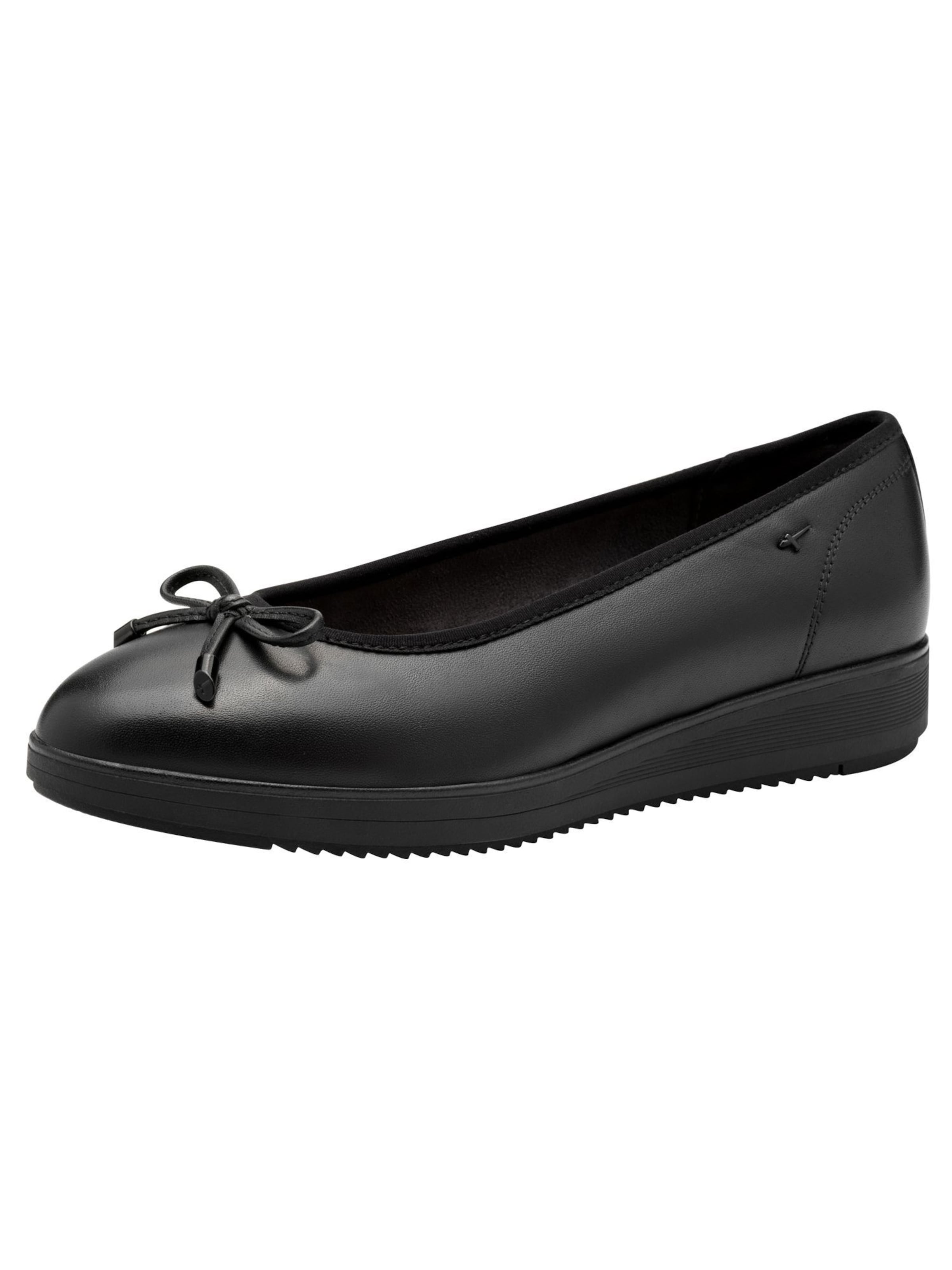 Ballerines Tamaris en noir : devant