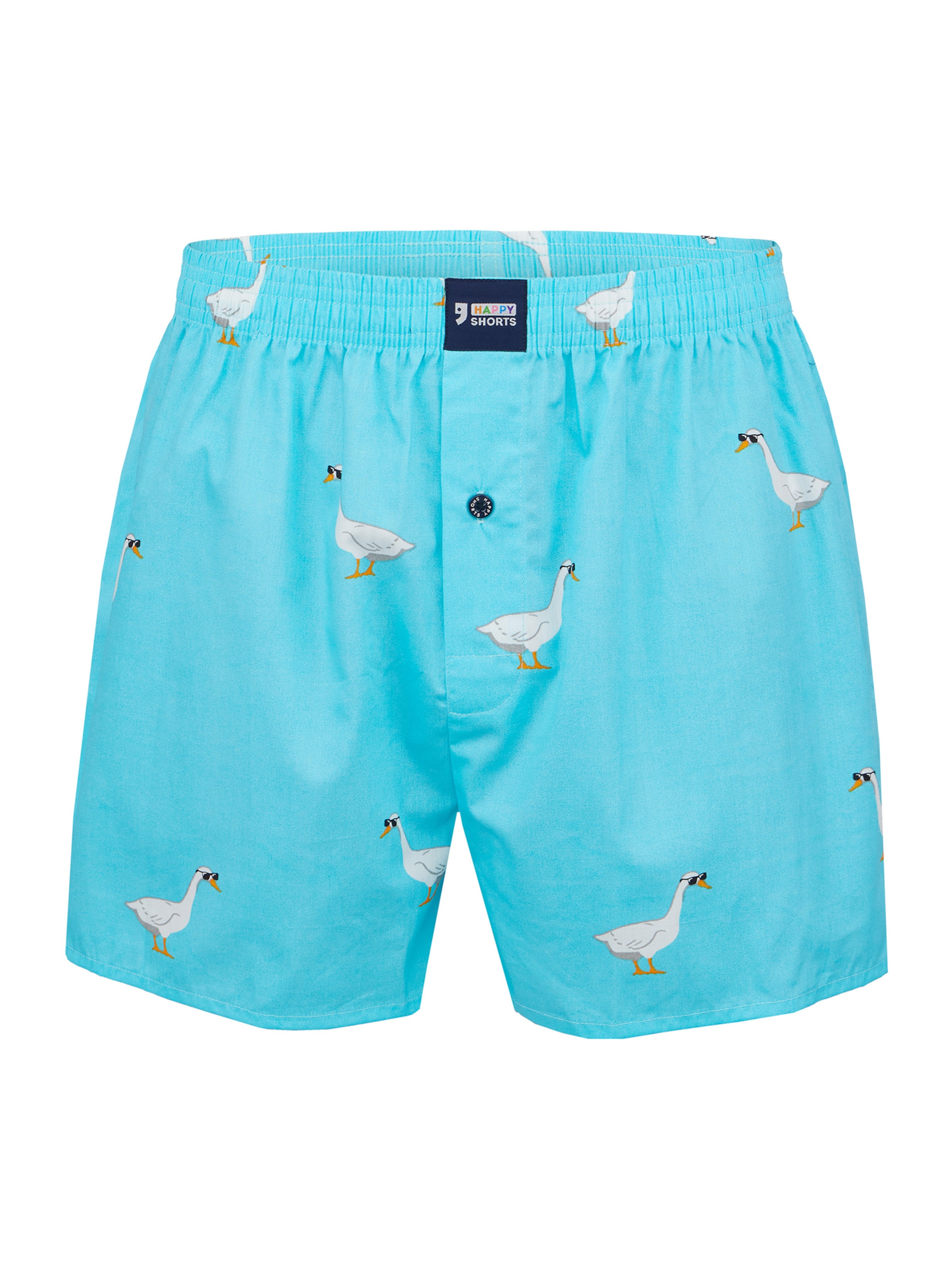Boxers ' Motives ' Happy Shorts en bleu : devant