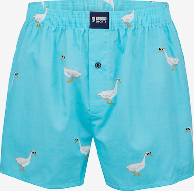 Happy Shorts Boxers ' Motives ' en turquoise, Vue avec produit