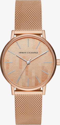 ARMANI EXCHANGE Analoguhr in Gold: predná strana