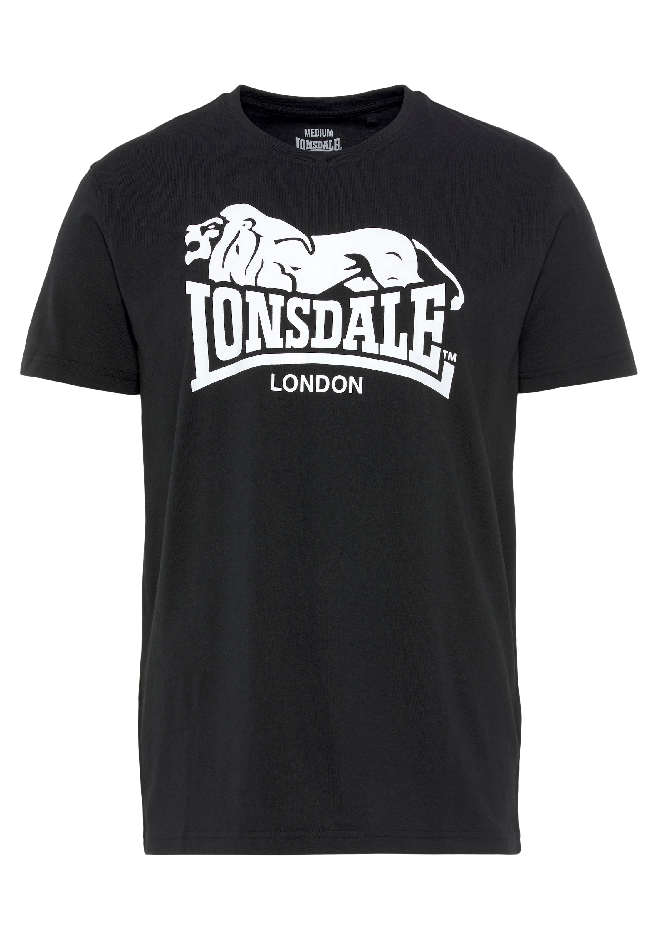 LONSDALE - Camisa 'Ecclaw' em vermelho