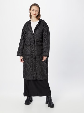 Manteau mi-saison Warehouse en noir : devant