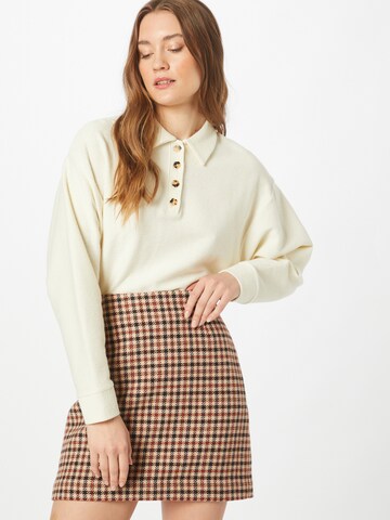Madewell Sweater 'FIFTH AVE' in Beige: front