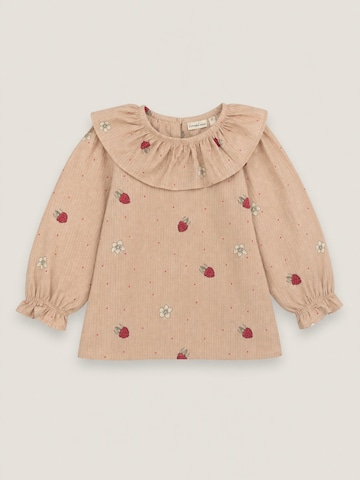 Chemisier 'Elinor ruffle – Raspberry rose' LouieLouie en rose : devant
