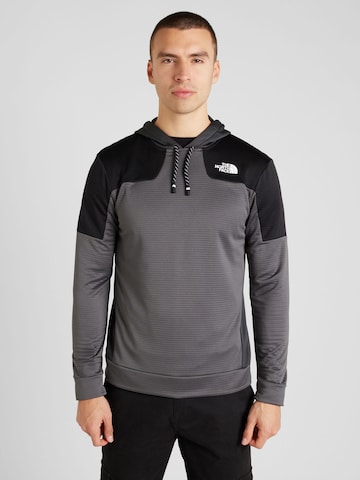 THE NORTH FACE - Sweatshirt de desporto em cinzento: frente
