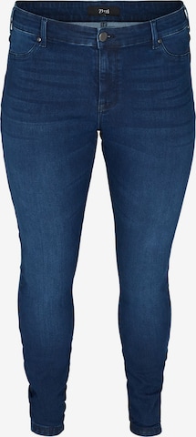 Zizzi Skinny Jeans 'Janna' in Blue: front