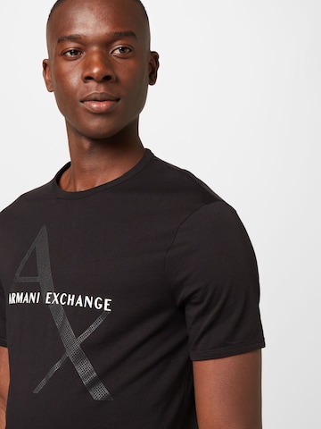 ARMANI EXCHANGE Тениска в черно