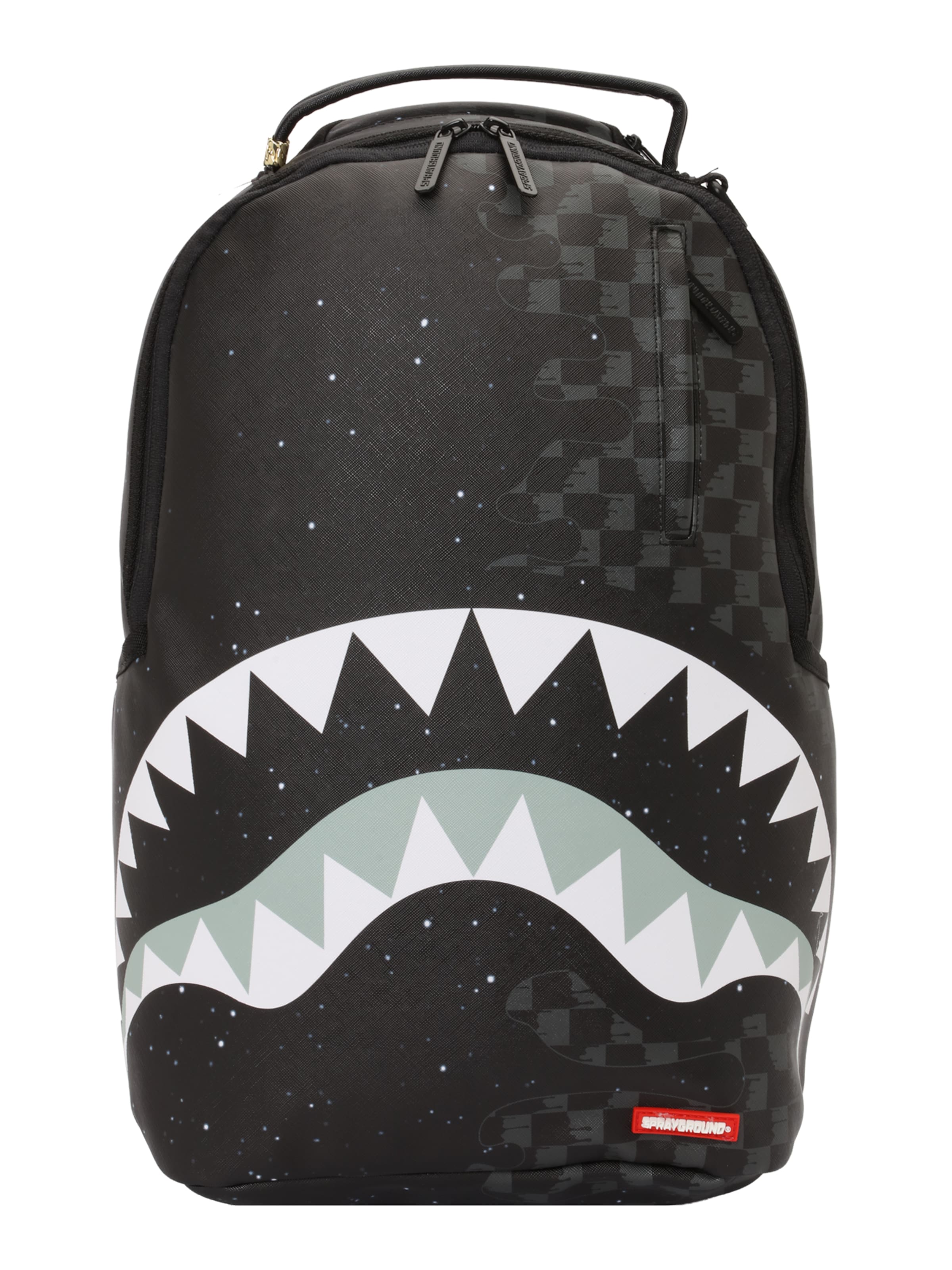 Sprayground Rugzak 'DEEP SPACE DRIP' in Zwart: voorkant