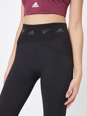 ADIDAS SPORTSWEAR Skinny Sportsbukser 'Aero' i sort