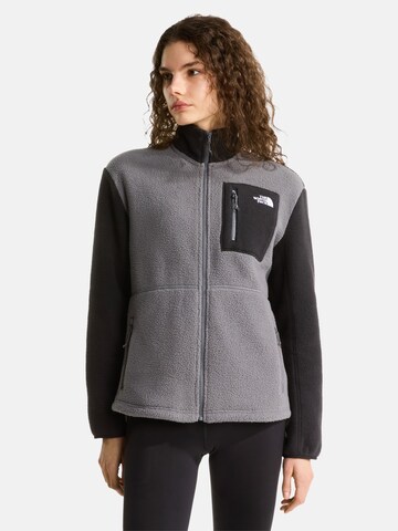 THE NORTH FACE - Casaco de velo 'Yumiori' em cinzento: frente