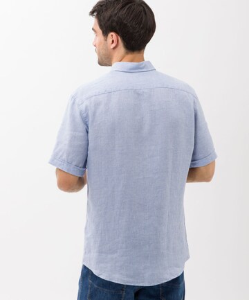 BRAX Regular Fit Hemd 'Dan' in Blau: Rückseite