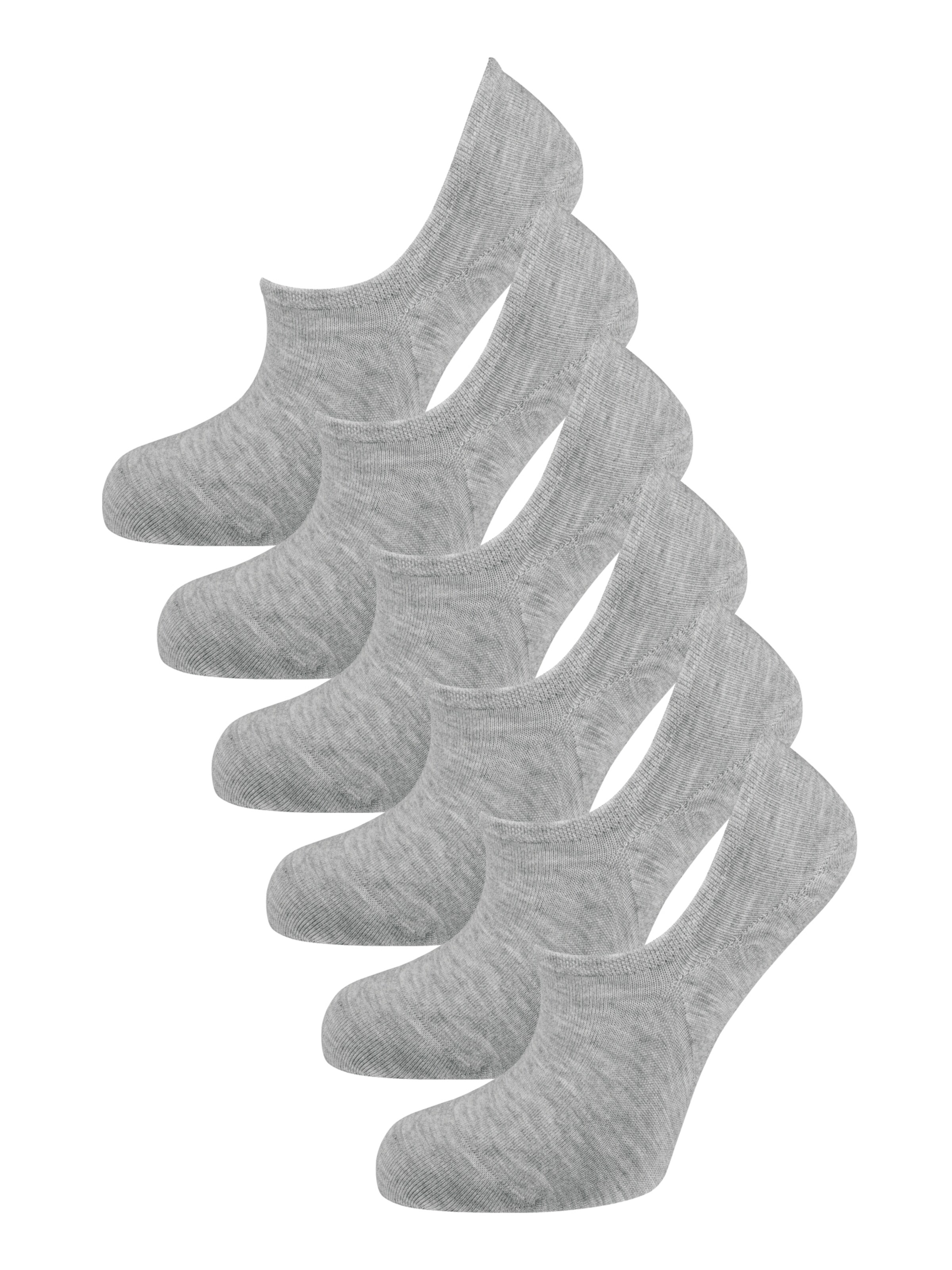 Nur Die Ankle Socks ' Bambus ' in Grey: front