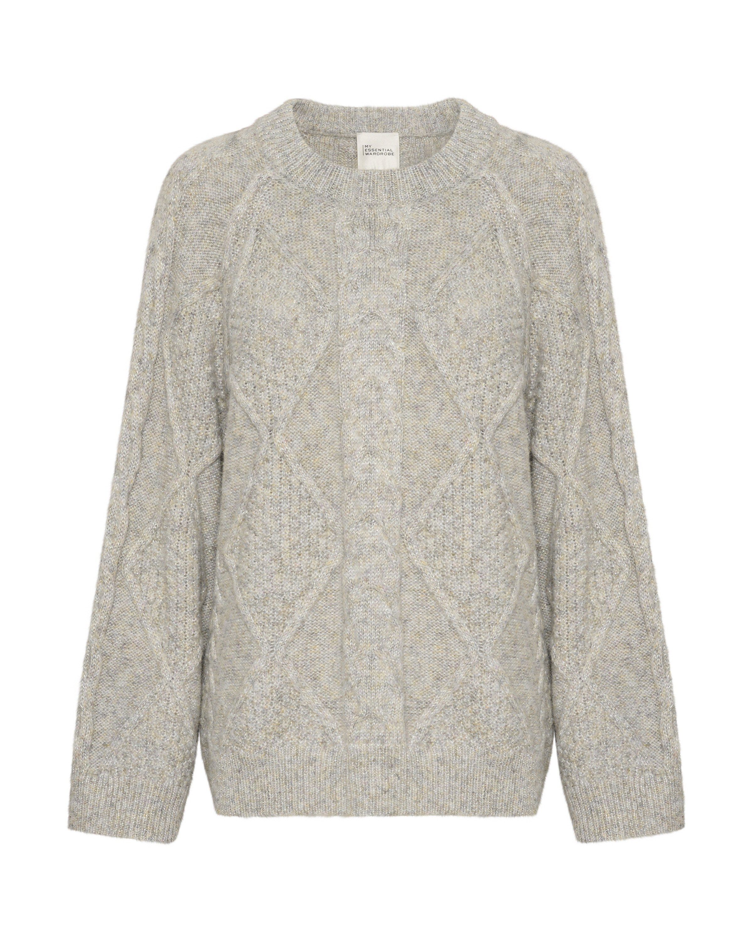 My Essential Wardrobe Sweater 'Vera' in Grey: front