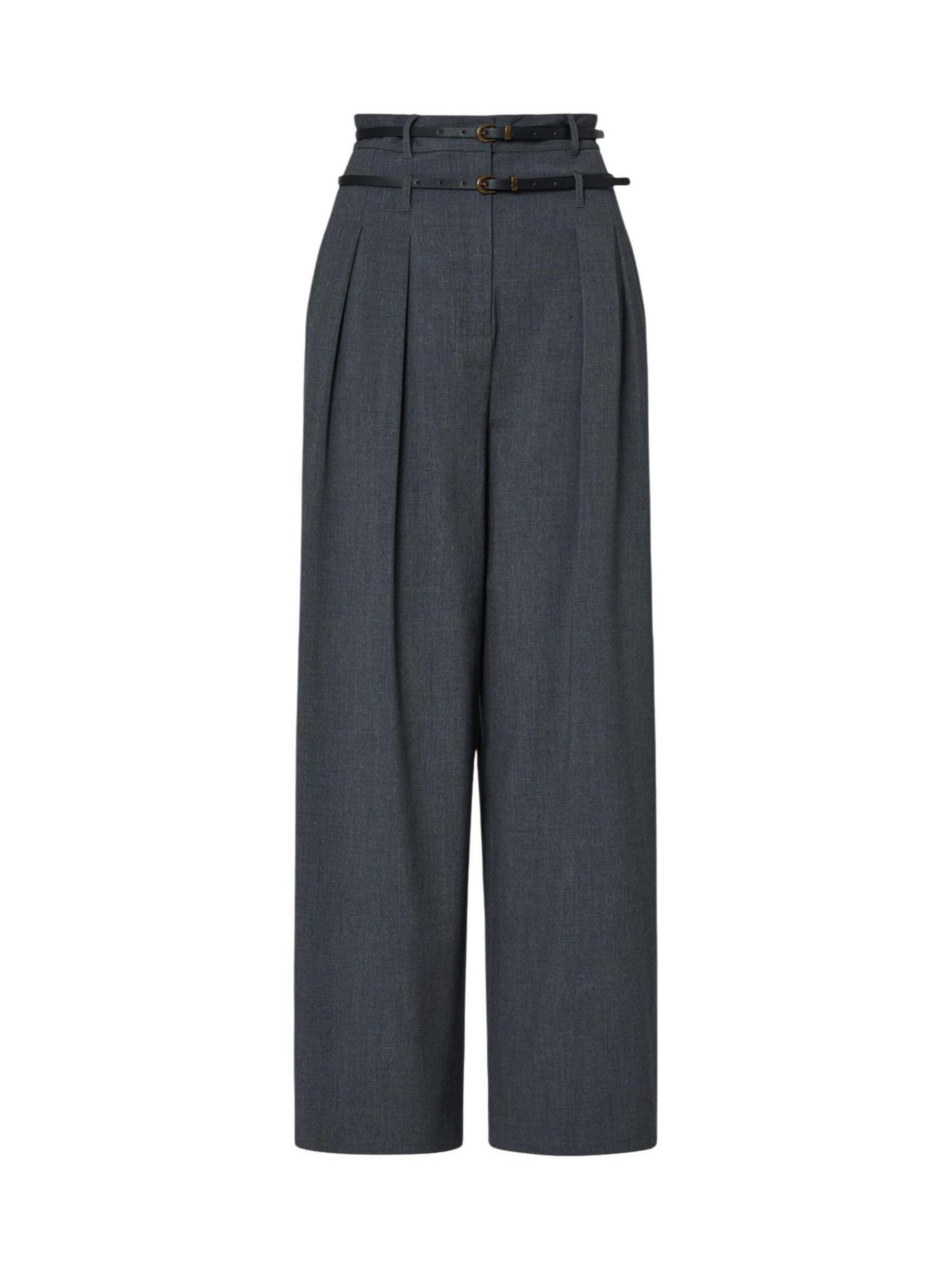 Liu Jo Wide leg Broek in Grijs: voorkant