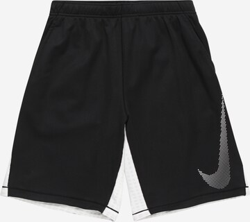 NIKE Loosefit Παντελόνι φόρμας σε μαύρο: μπροστά